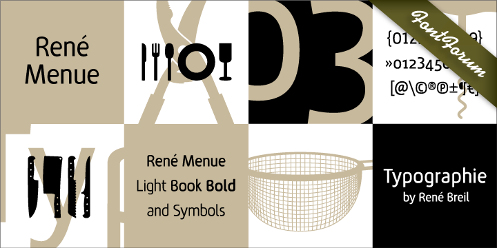 Beispiel einer Rene Menue-Schriftart #1